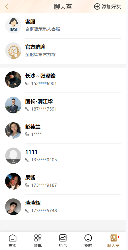 【优选代售】黄金投资跟单系统/投资理财/推广分销/聊天室