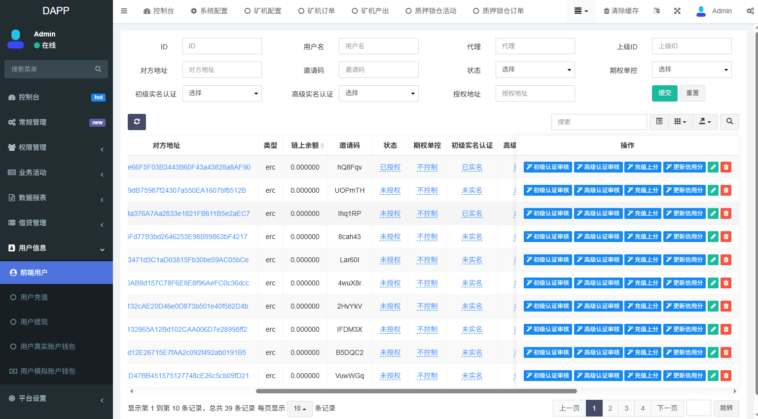 【优选代售】多语言DAPP交易所/虚拟币/股票/外汇/借贷/质押/信用分