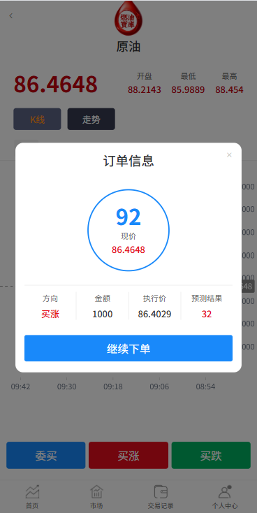 【优选代售】燃油宝微交易系统/能源时间盘/委买微盘/信用分/实名认证