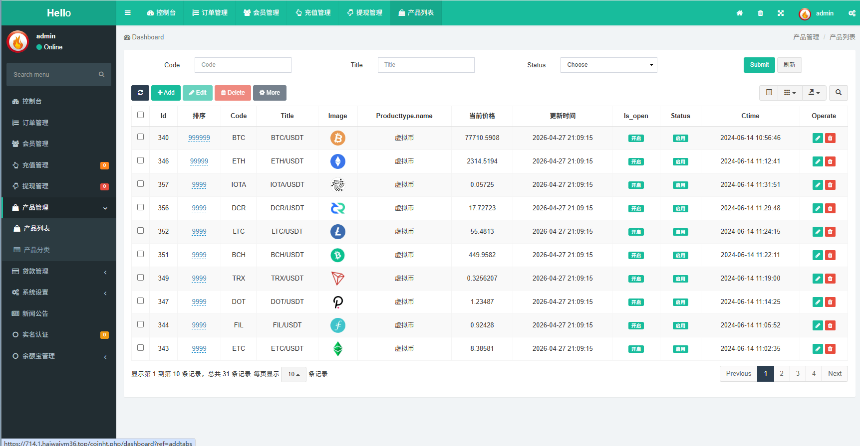 【优选代售】多语言秒合约/虚拟币/贵金属/外汇交易/贷款/投资