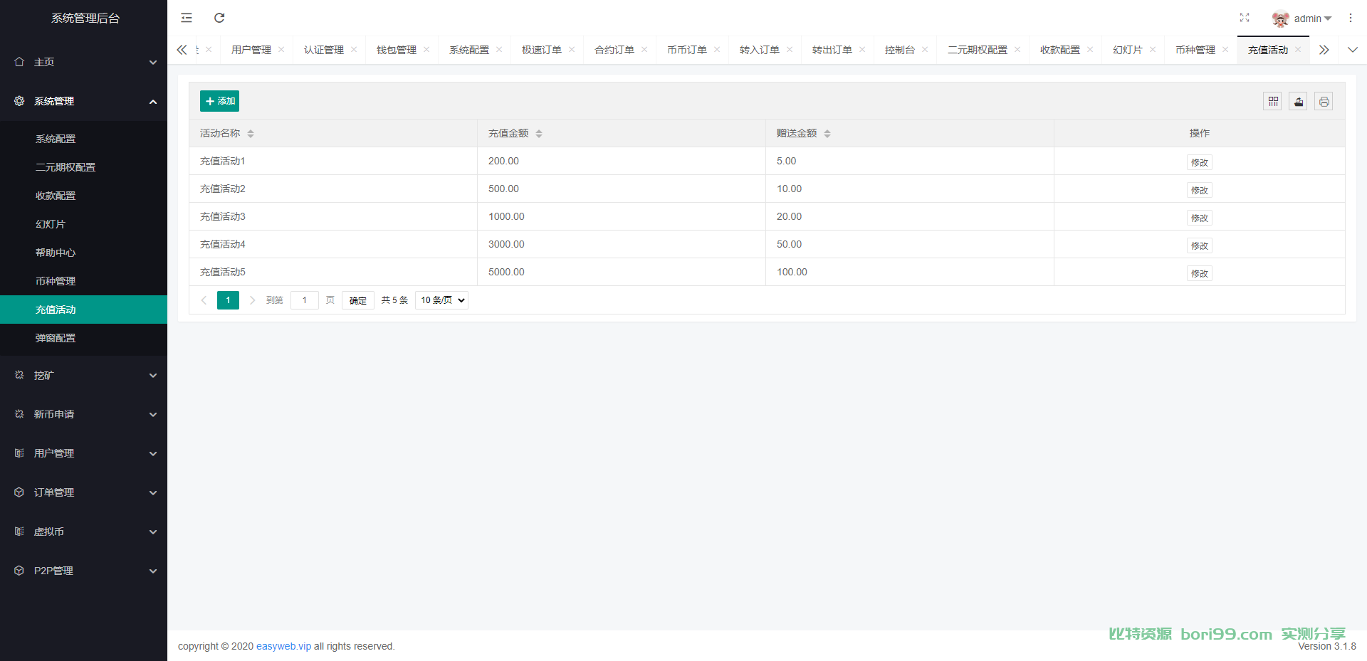 【实测分享】全新二开/多语言/币币/秒合约/挖矿/申购/抢单/交易所/源码