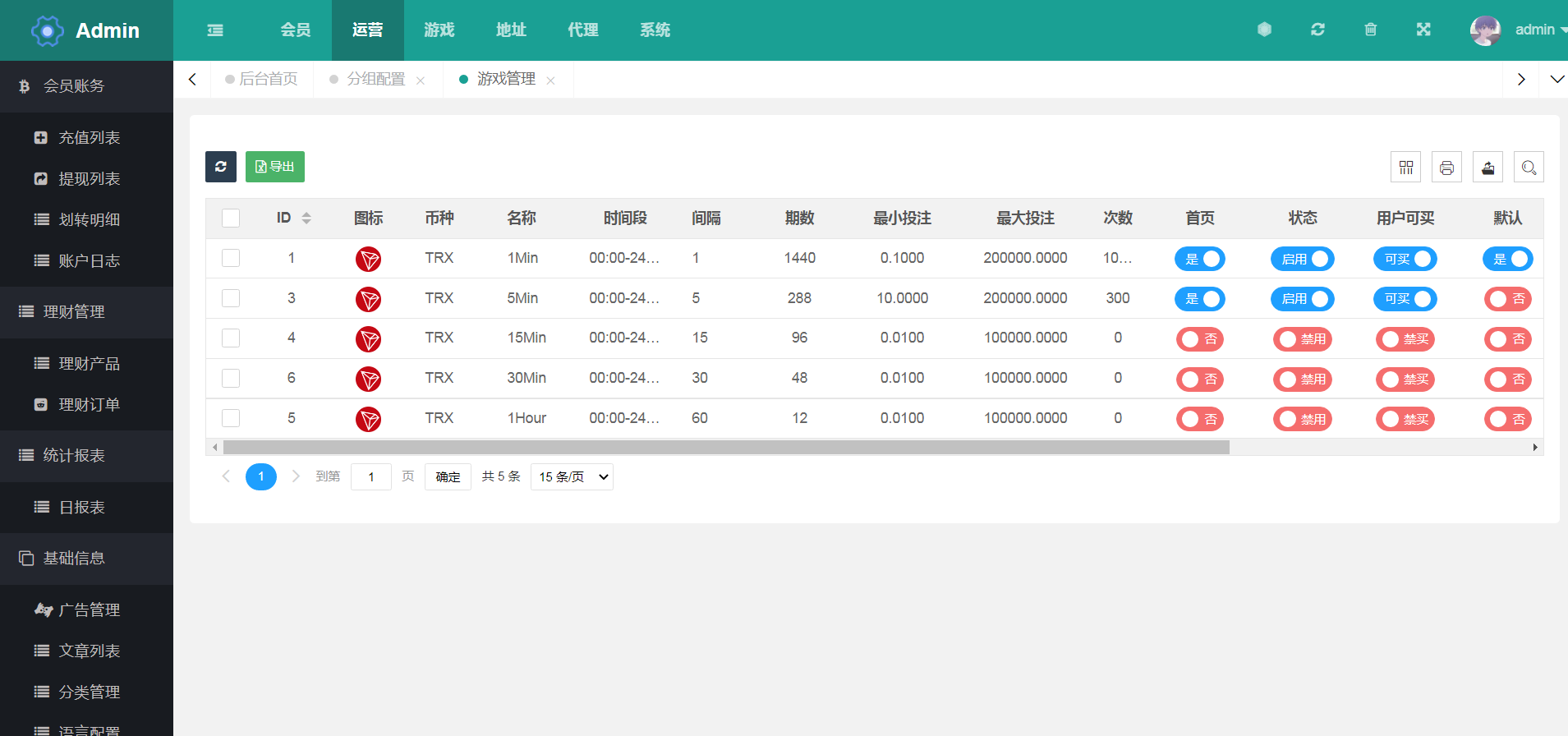 【已测试】多语言TRX区块链理财竞猜系统代码