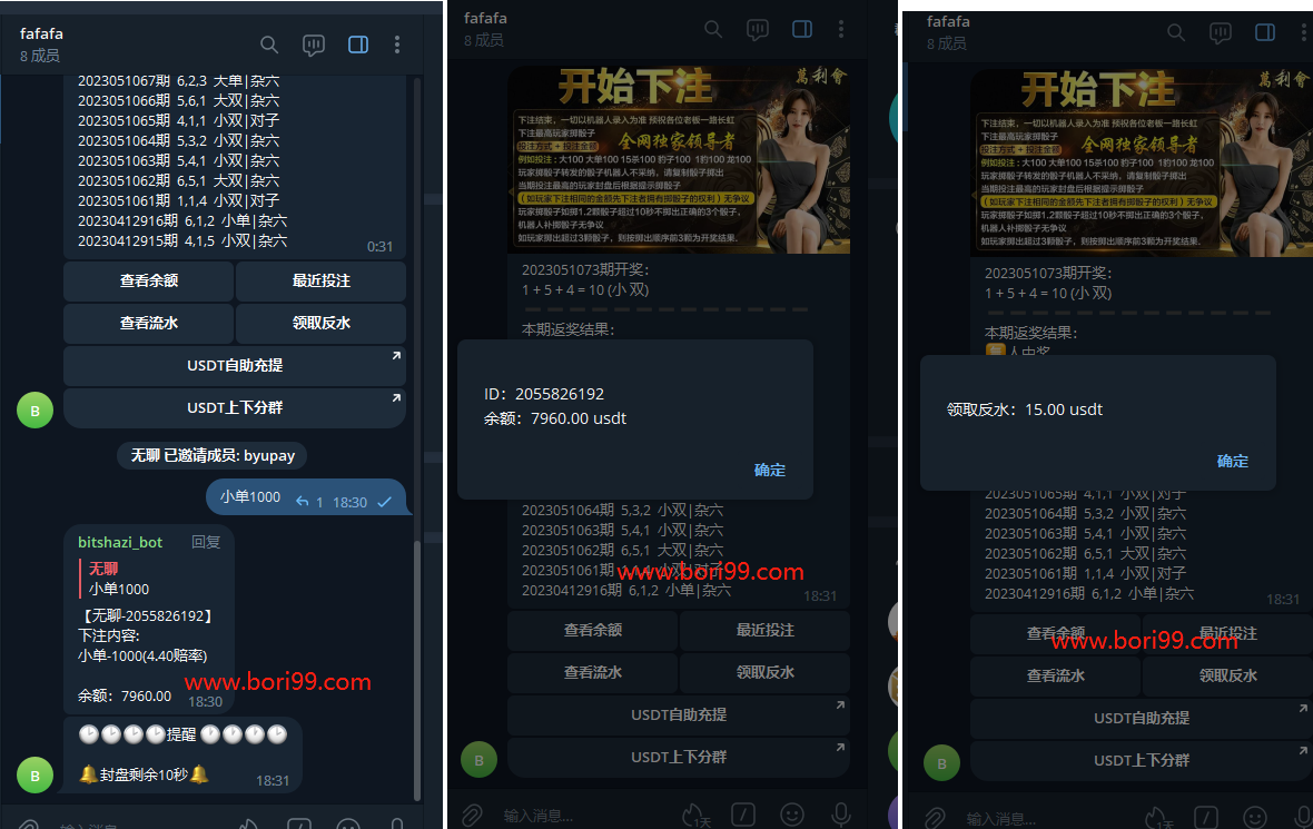 【实测分享】TG筛子,tg骰子,tg快3,快三,游戏源码