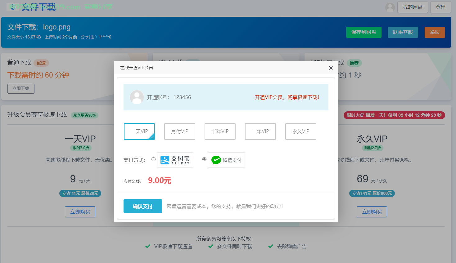 【实测分享】运营级网盘系统源码