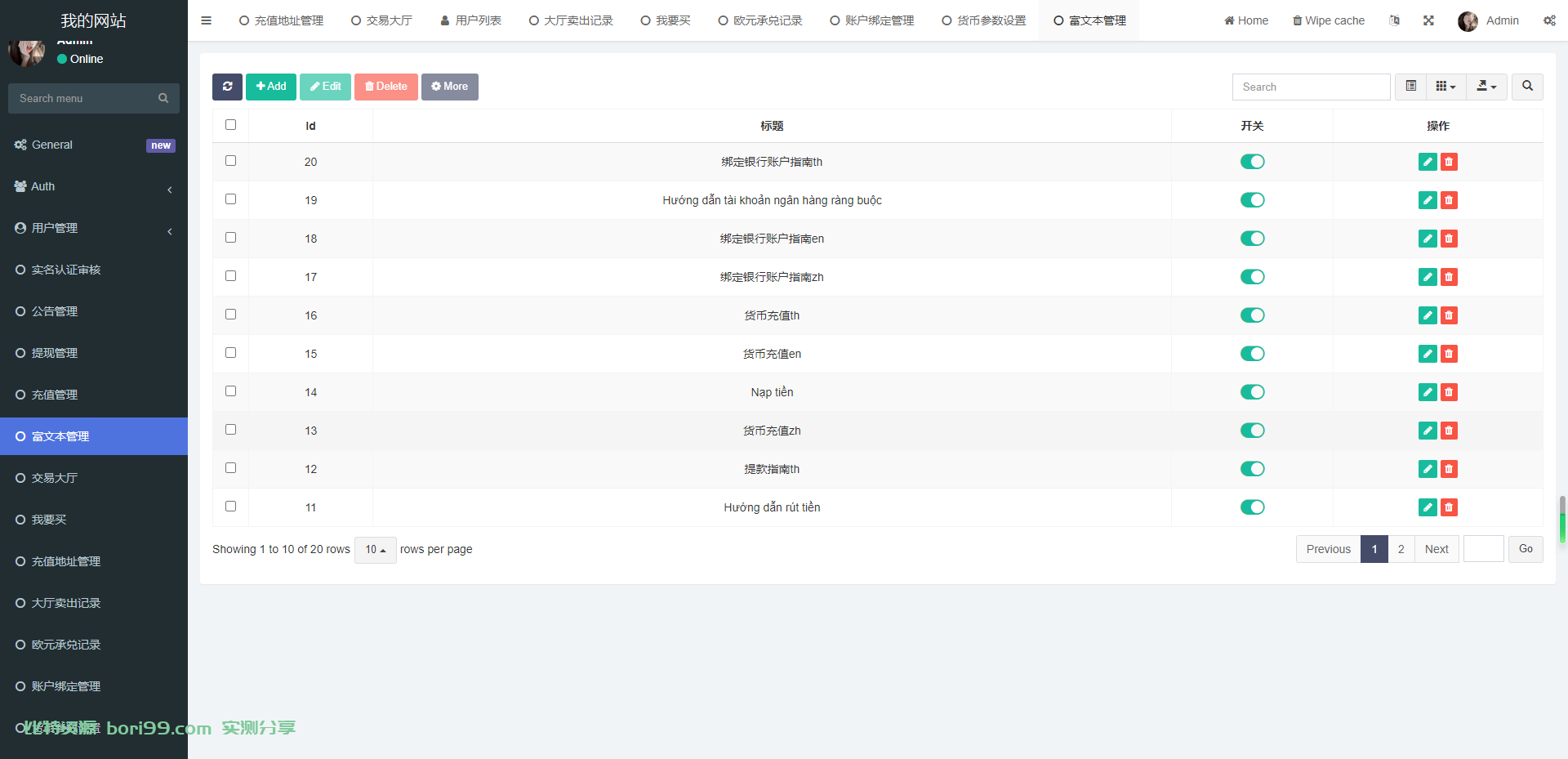 【实测分享】多语言虚拟币外汇OTC承兑系统