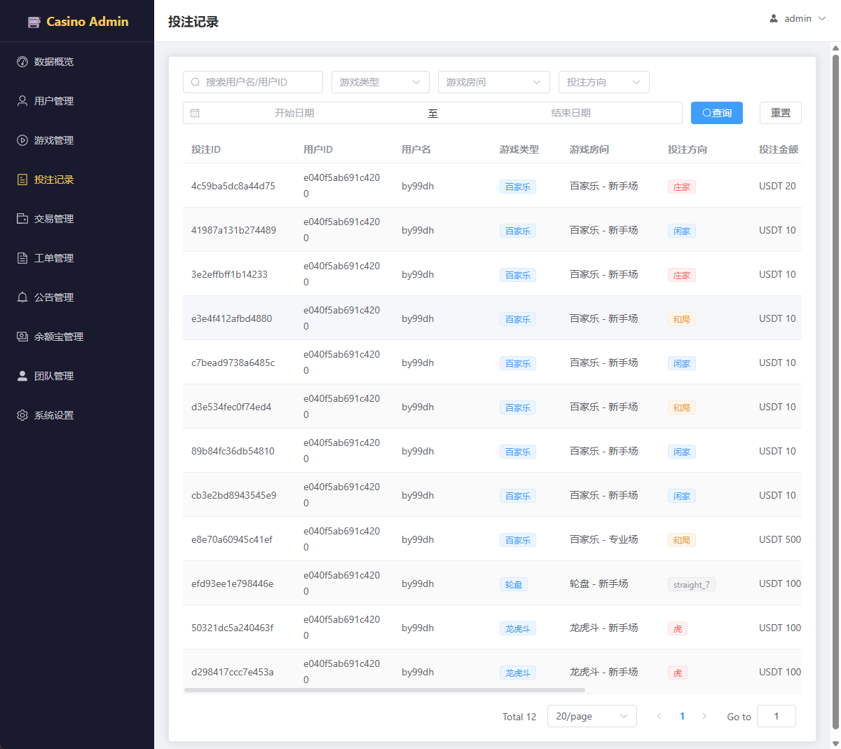 【实测分享】运营版/百家乐/龙虎斗/轮盘/骰子/余额宝/代理/分销/游戏大厅/开源版/源码