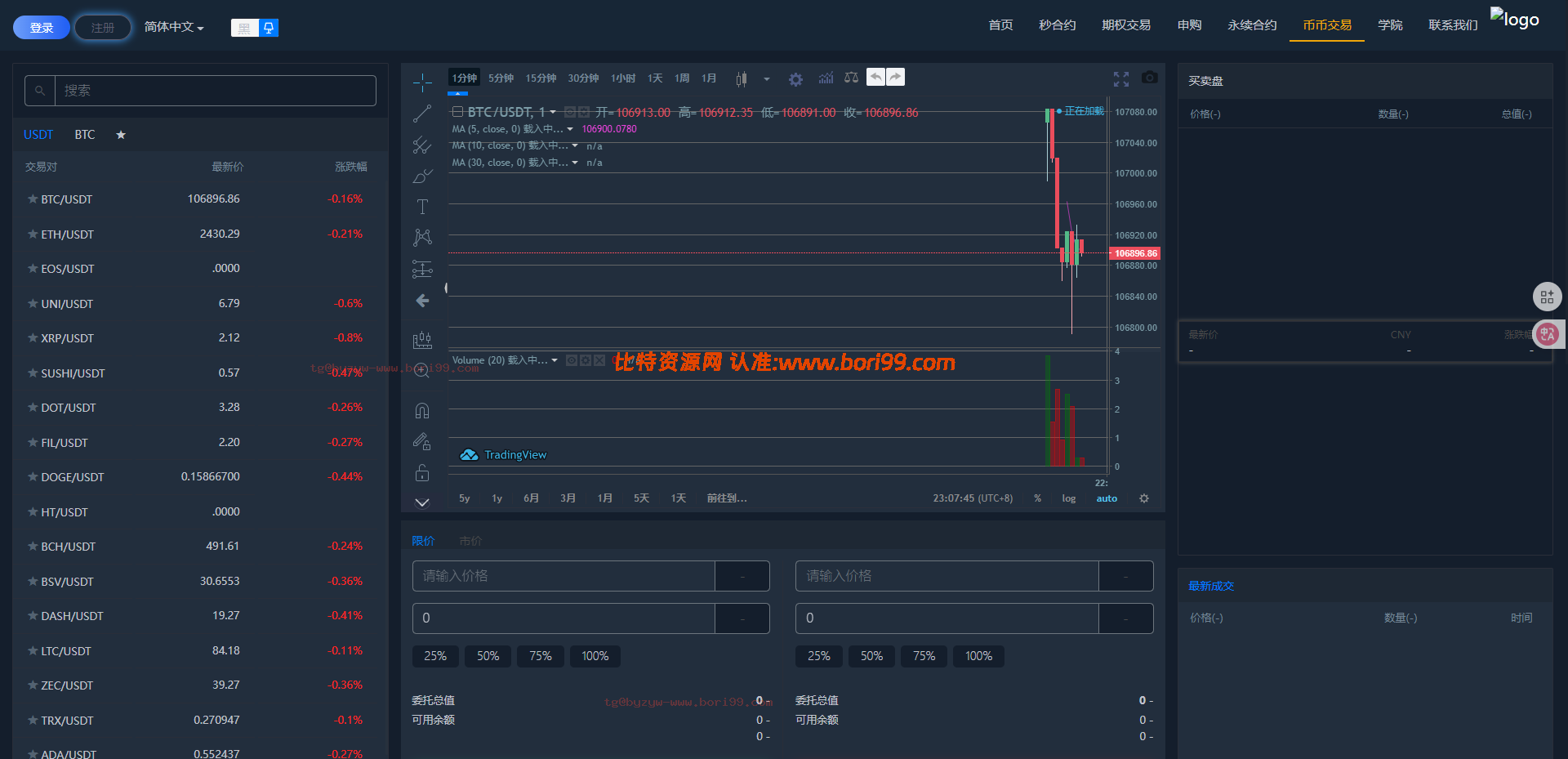 【实测分享】多语言交易所秒合约版/永续/期权/秒合约/币币/申购/挖矿/黑白模式/独立代理端/开源版