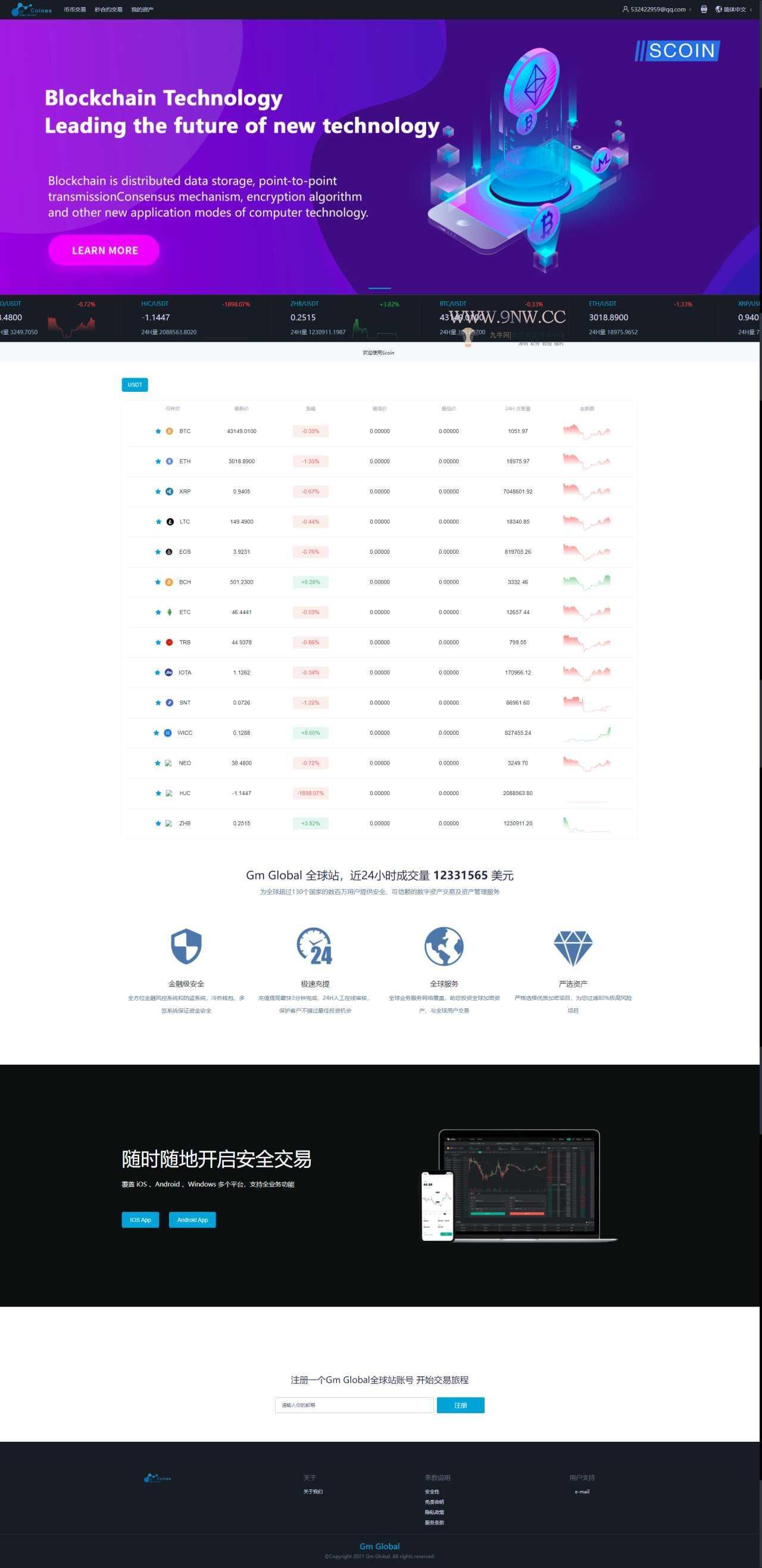 【亲测】新币币交易所|区块链合约交易所|USDT秒合约/杠杆/C2C法币交易