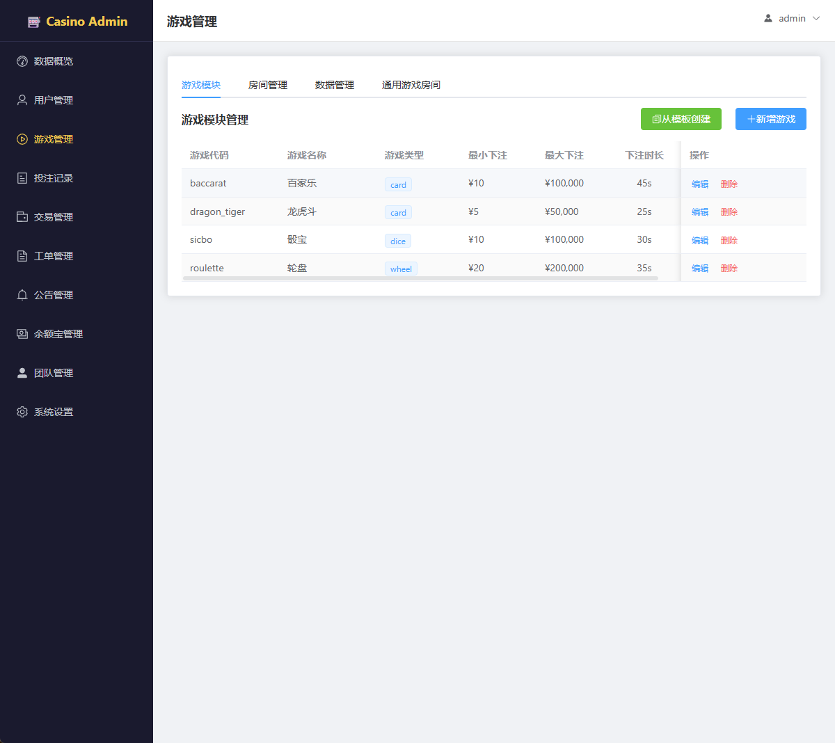 【实测分享】运营版/百家乐/龙虎斗/轮盘/骰子/余额宝/代理/分销/游戏大厅/开源版/源码