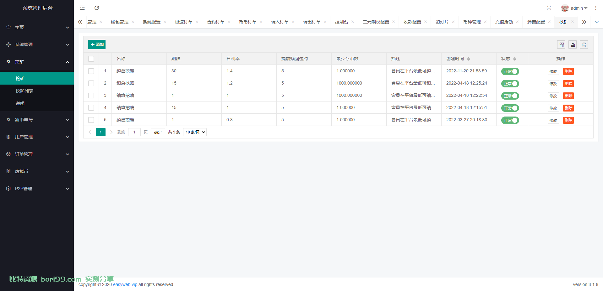【实测分享】全新二开/多语言/币币/秒合约/挖矿/申购/抢单/交易所/源码
