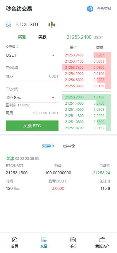 【投稿亲测】8国,多语言交易所,合约,币币,秒合约,理财,申购,机器人,K线,插针,VUE(pc+mobile)完美开源版本+详细教程