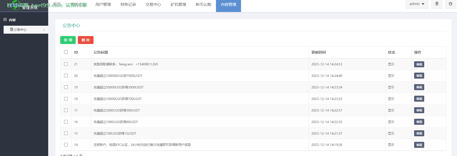 【实测分享】多语言web3秒合约dapp秒合约/币币/挖矿/申购/交易所源码