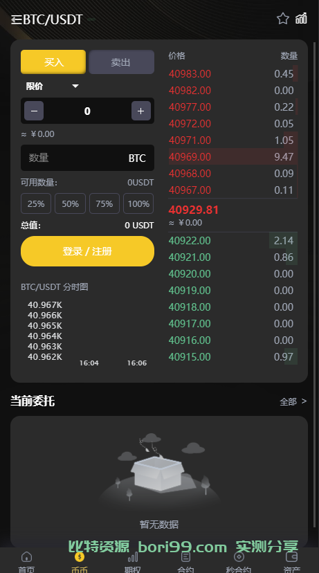 【实测分享】多语言/币币/期权/杠杆合约/秒合约/OTC/申购/全功能/交易所/源码
