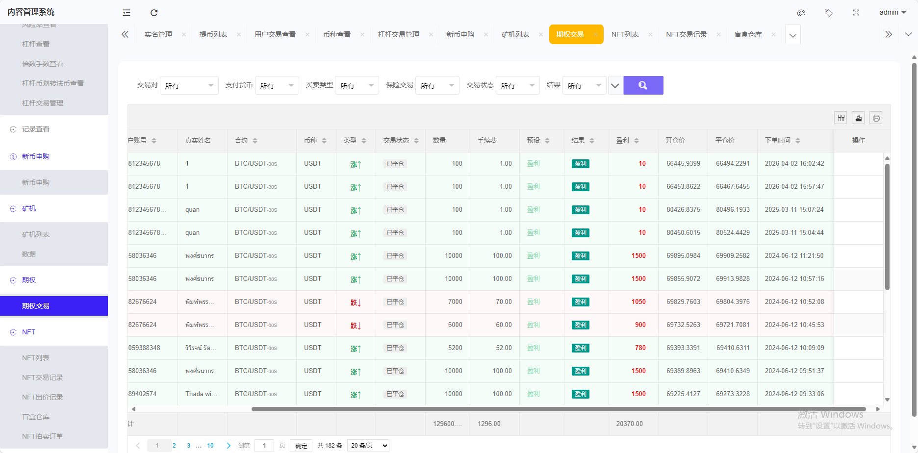 【运营版】跟单交易所源码/现货/期权/杠杆合约可控/借贷/nft/申购/理财/挖矿/综合交易所源码
