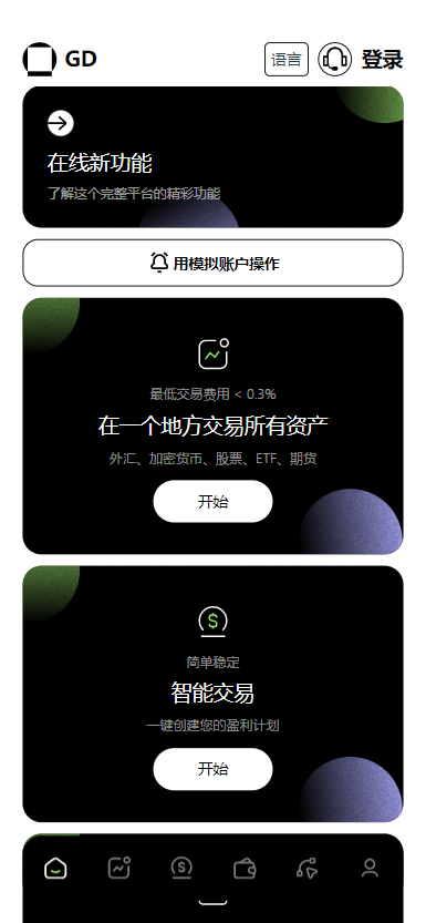【实测分享】欧美风格多语言/股票/外汇/虚拟币/贵金属/黄金/nft/综合交易所源码