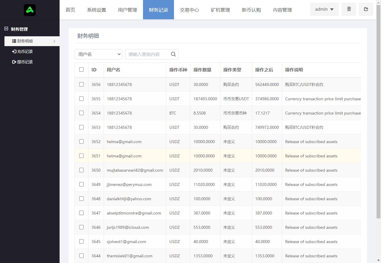 【投稿实测】8国多语言交易所币币秒合约矿机申购多功能系统